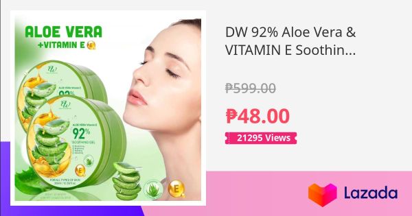 Dw Aloe Vera Vitamin E Soothing Gel Moisturizing For All Skin Ml