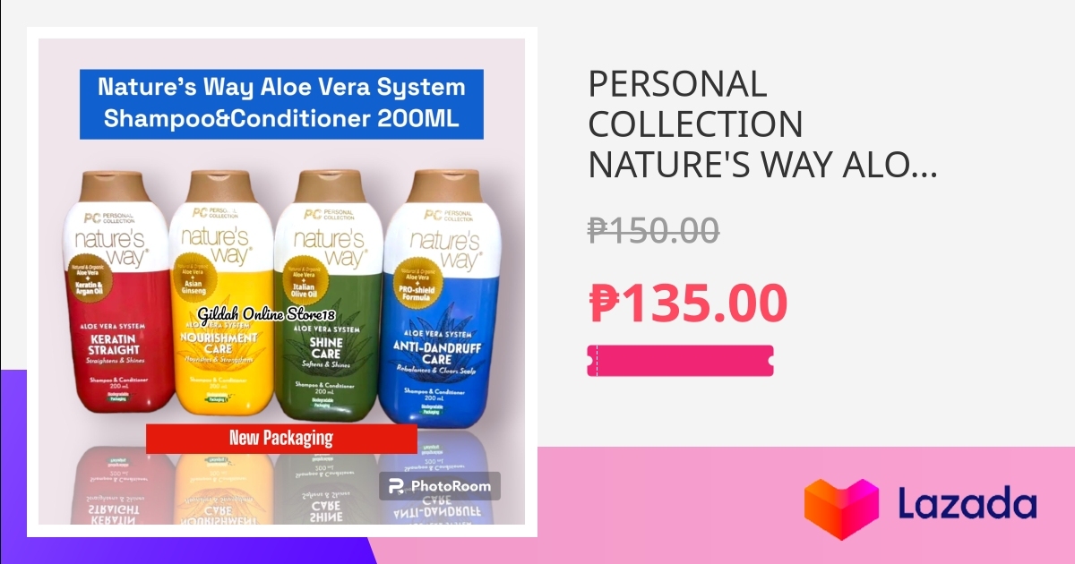 Personal Collection Nature S Way Aloe Vera System Shampoo Conditioner