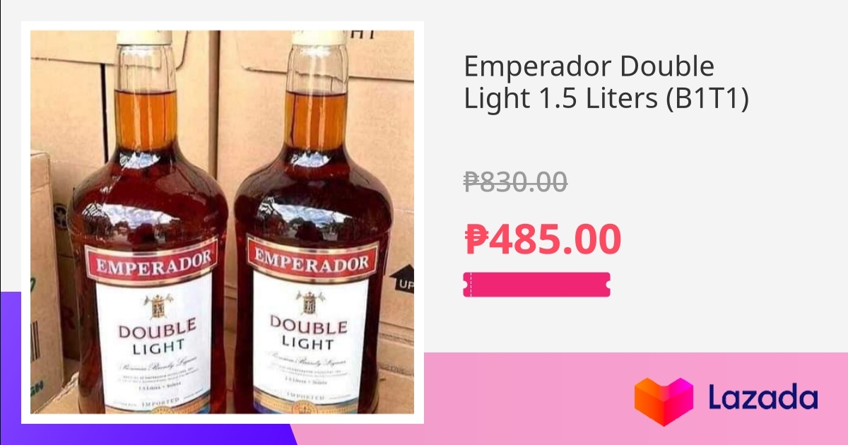 Emperador Double Light 1 5 Liters B1T1