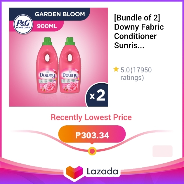 Bundle Of 2 Downy Fabric Conditioner Sunrise Fresh Garden Bloom 900ml