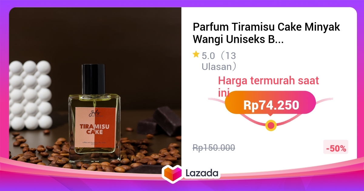 Parfum Tiramisu Cake Minyak Wangi Uniseks By Julis Perfume