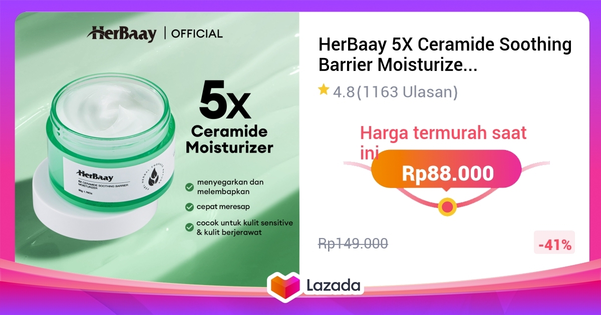 Herbaay X Ceramide Soothing Barrier Moisturizer Centella Antibacterial