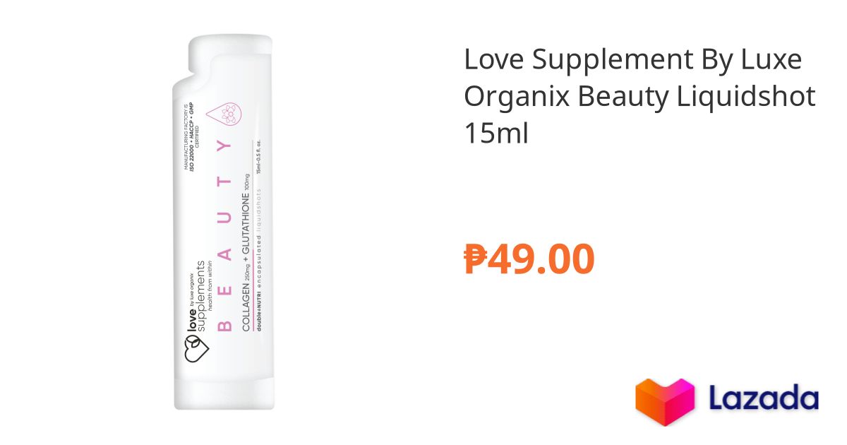 Love Supplement By Luxe Organix Beauty Liquidshot 15ml