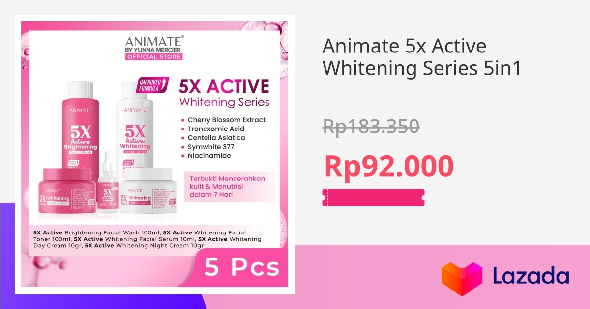 Animate 5x Active Whitening Series 5in1