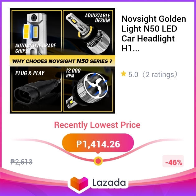 Novsight Golden Light N Led Car Headlight H Led Headlight Bulb Kit