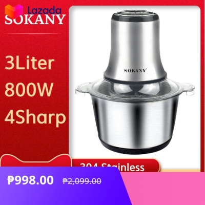 Sokany Meat Grinder 800W Vegetables Fruits And Nuts Stainless Bowl