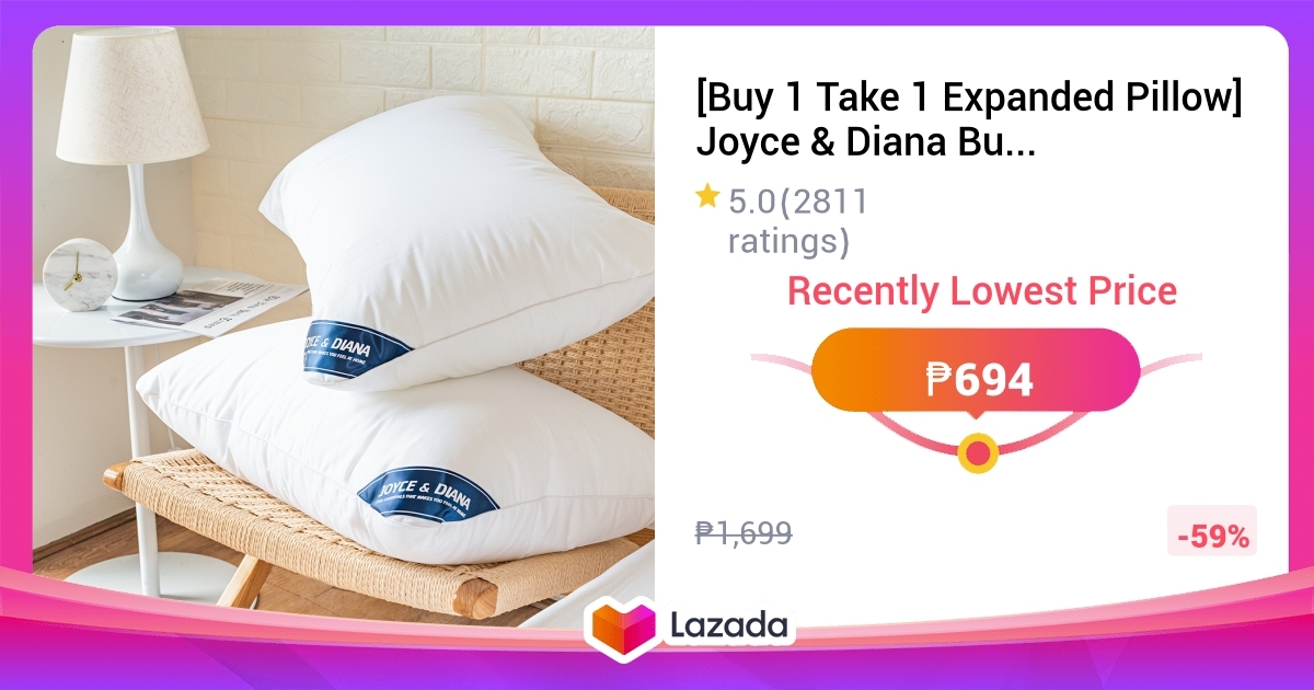 Buy Take Expanded Pillow Joyce Diana Buy Take Us Fiber