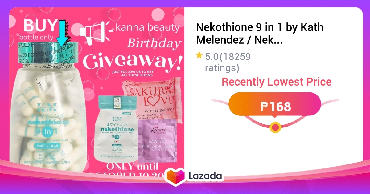 Nekothione 9 In 1 By Kath Melendez Neko Glutathione Nekocee Capsules