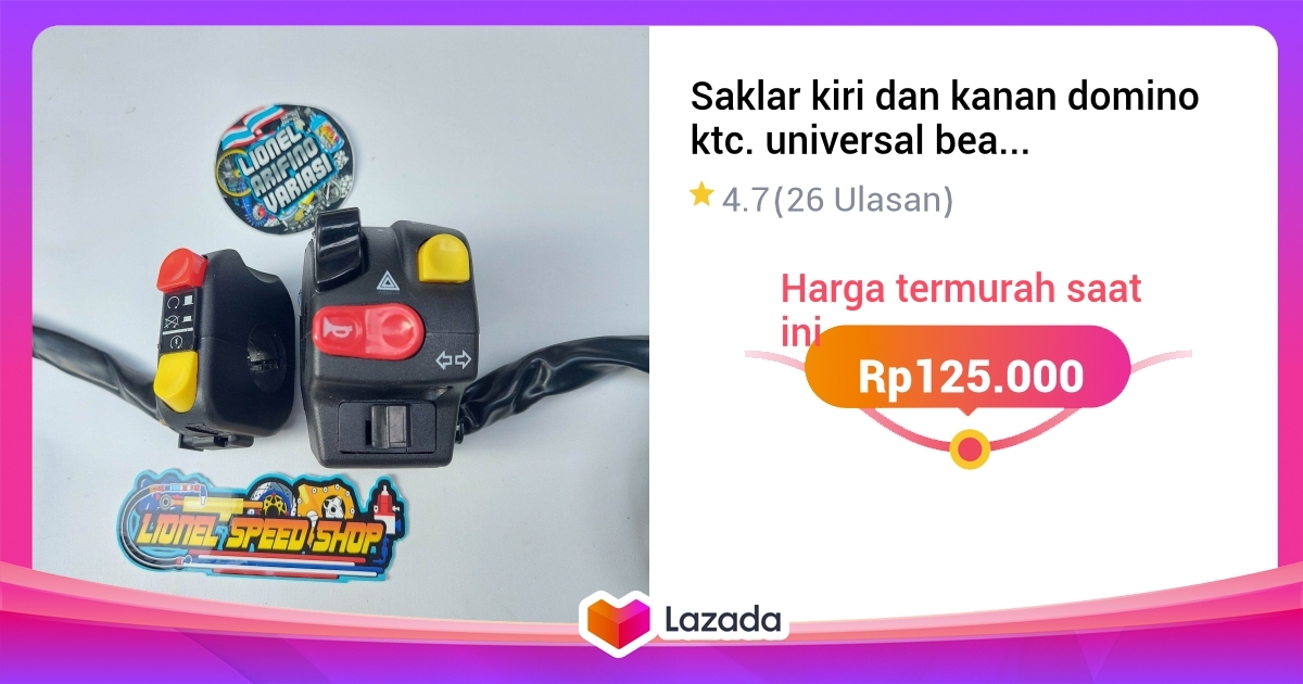 Saklar Kiri Dan Kanan Domino Ktc Universal Beat Street Fino Vixion