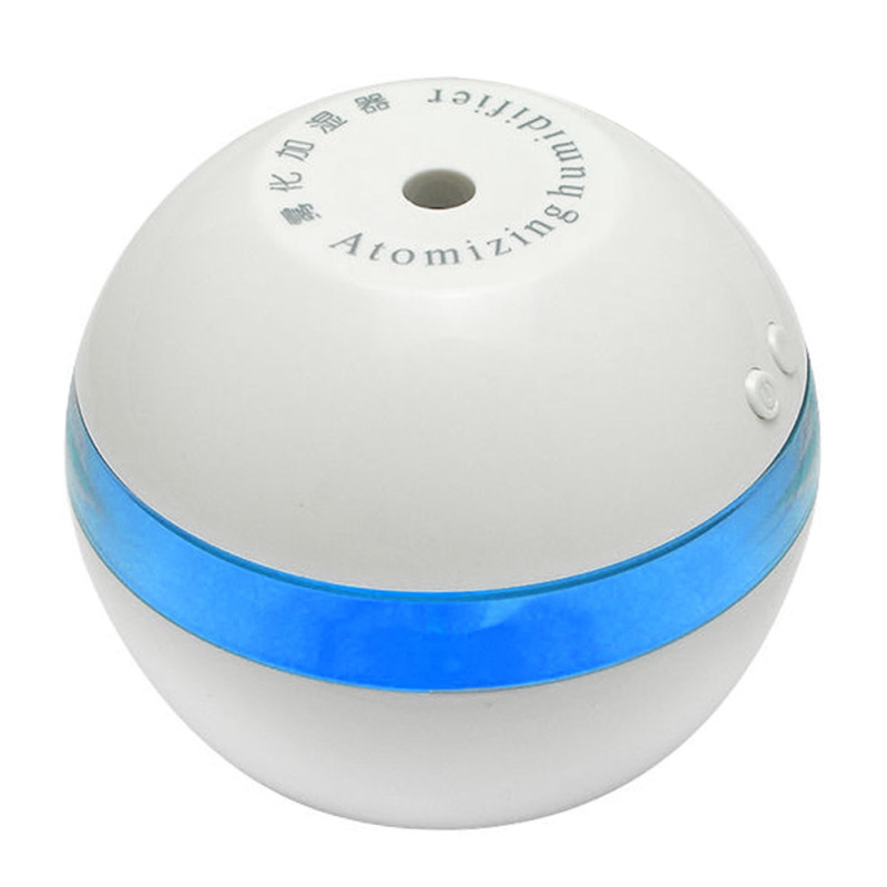 Mini USB Car Humidifier Air Purifier (White/Blue) Singapore