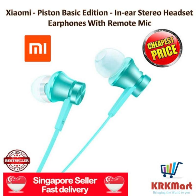 ♠ Local Seller ♠ 100% Original Xiaomi - Piston Basic Edition - In-ear Stereo Headset Earphones With Remote Mic - Great for Music/Sports/Portable/iPod - For Xiaomi/Samsung/iPhone SE, 5s, 6, 6s, MP3 (Avilable in 5 colours) Singapore