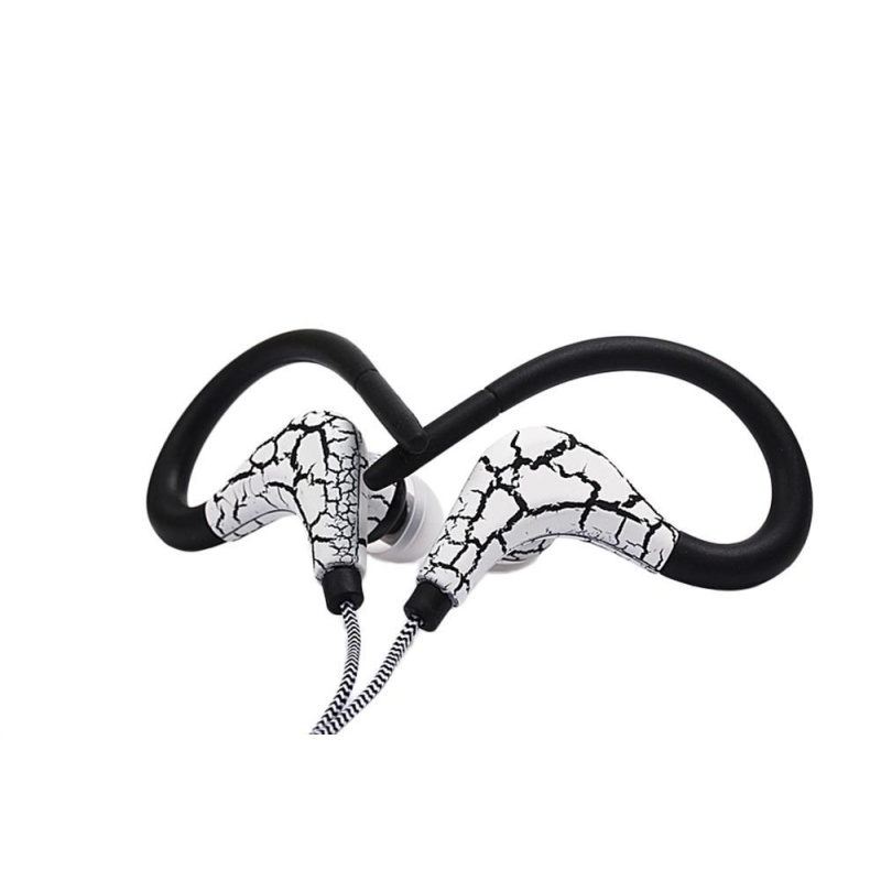 niceEshop KOBWA Noise Cancelling Bluetooth Stereo Earphones Headset V4.1 For Running With Mic, Hands-Free Calling(White) - intl Singapore