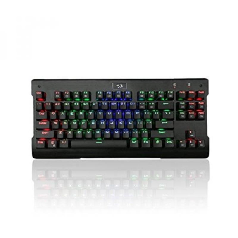Redragon K561 VISNU 87 Keys Anti-ghosting RGB Backlit Waterproof Mechanical Gaming Keyboard with Blue Switches - intl Singapore