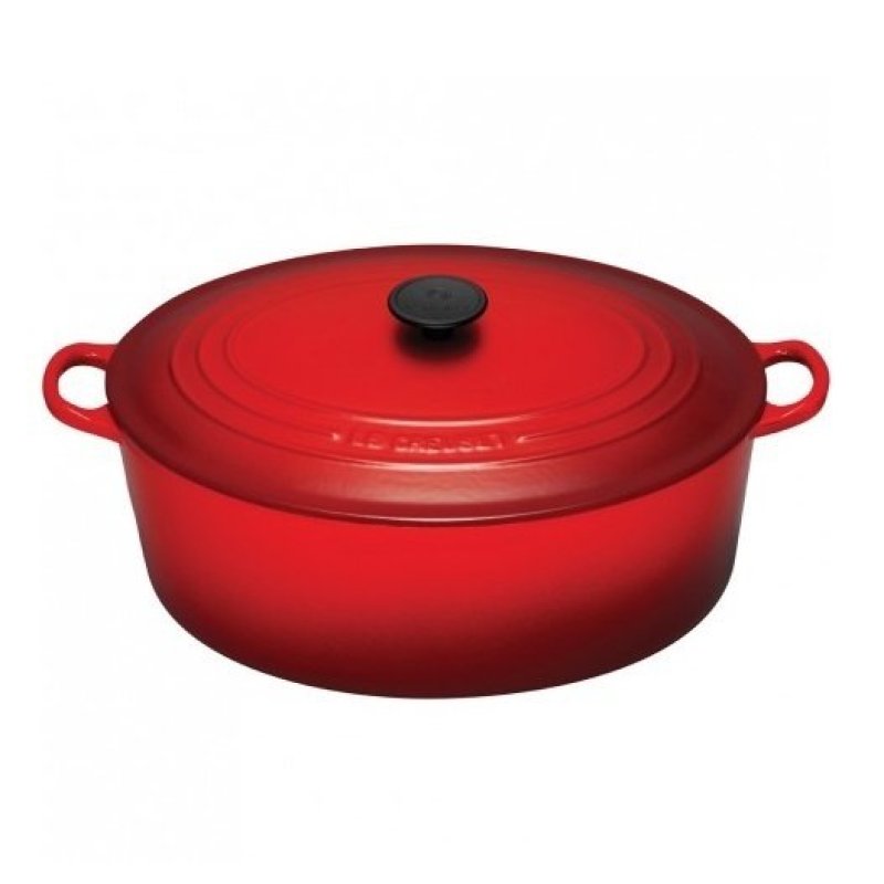 Le Creuset Cast Iron Oval French Oven 27cm, Classic (Cherry Red) Singapore