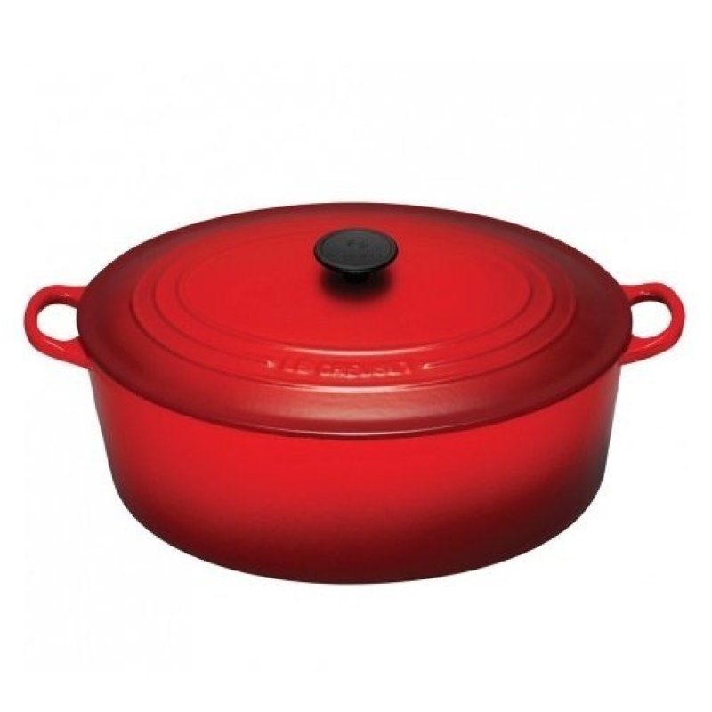 Le Creuset Cast Iron Oval French Oven 29cm, Classic (Cherry Red) Singapore