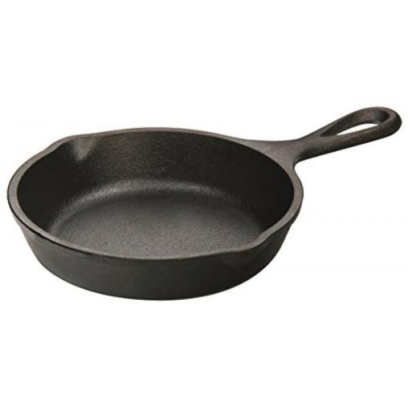 Lodge H5MS Heat Enhanced and Seasoned Cast Iron Mini Skillet, 5-Inch - intl Singapore
