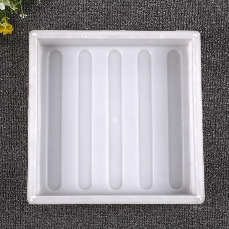 Square Garden Paths Concrete Plastic Colorful Brick Mold Stepping Stone Maker - intl