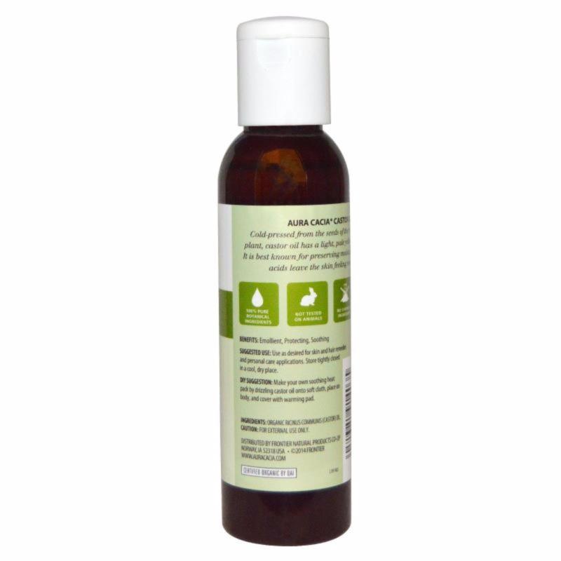 Buy Aura Cacia, Organic Castor Oil 118 ml Singapore