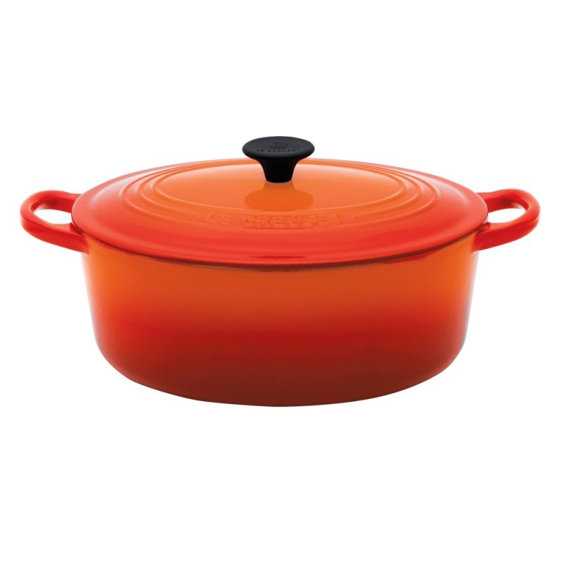 Le Creuset Cast Iron Oval French Oven 25cm, Classic (Flame) Singapore