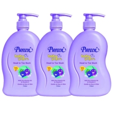 pureen baby yogurt head to toe wash