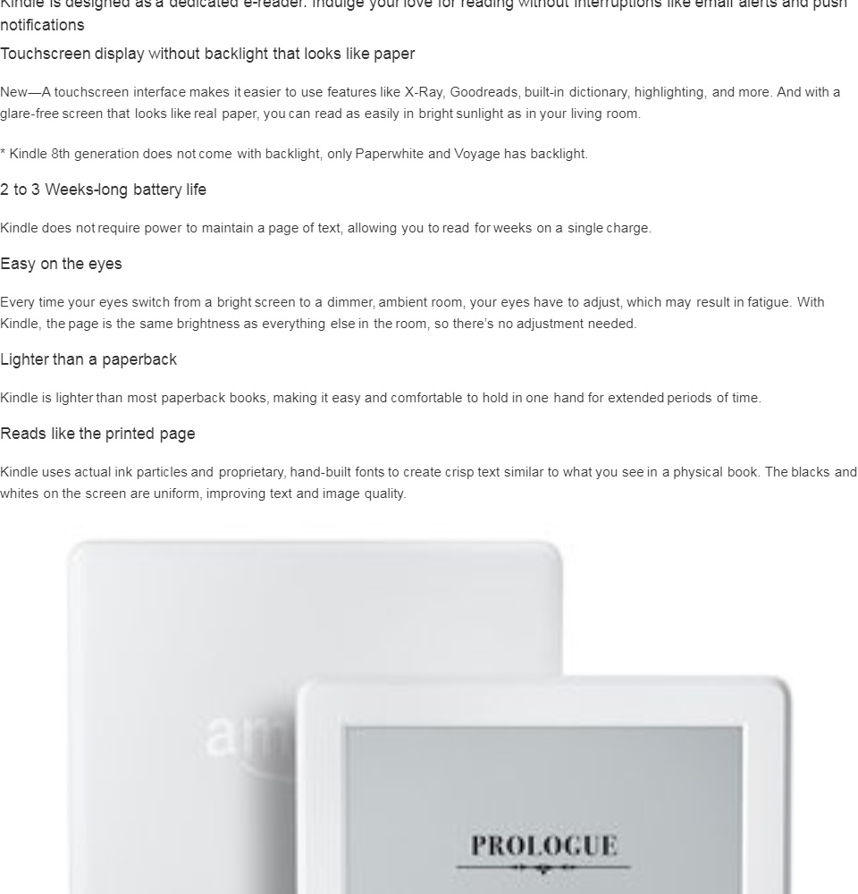 AmazonKindle8thGenEbookReaderBluetoothAudio AmazonKindle8thGenEbookReaderBluetoothAudio