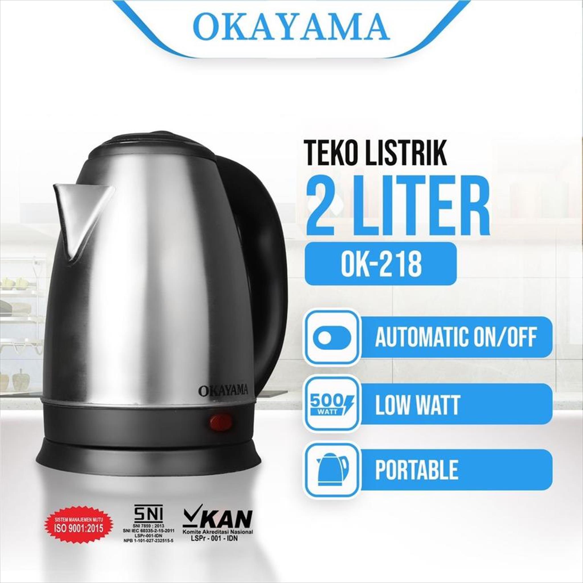 TEKO LISTRIK OKAYAMA OK-218 2 LITER