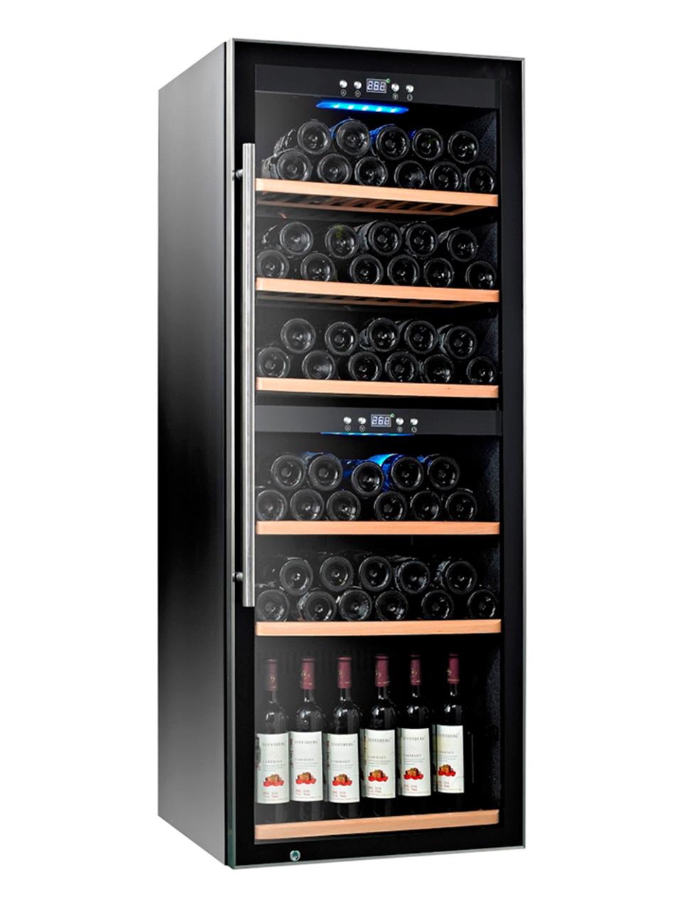 dual wine cooler fridge