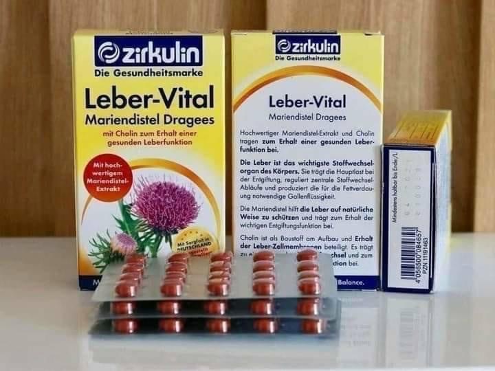 Viên uống bổ gan Zirkulin Leber Vital, 60 viên