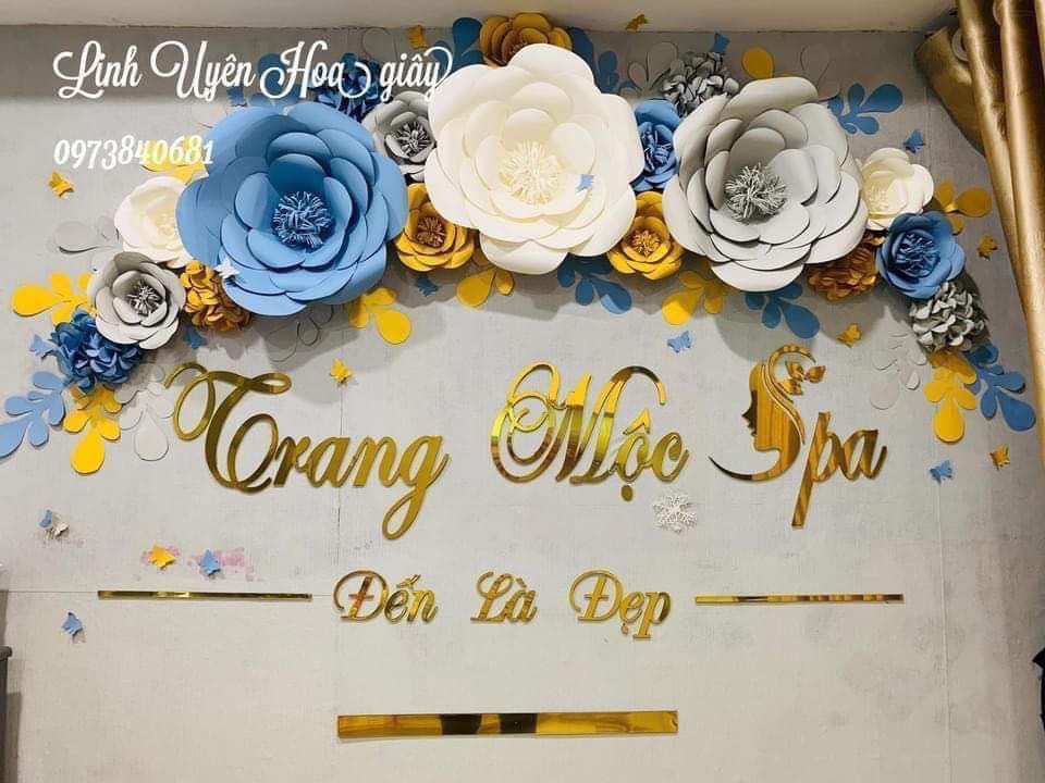 SEt hoa giấy to nhỏ đủ size nhiều lá
