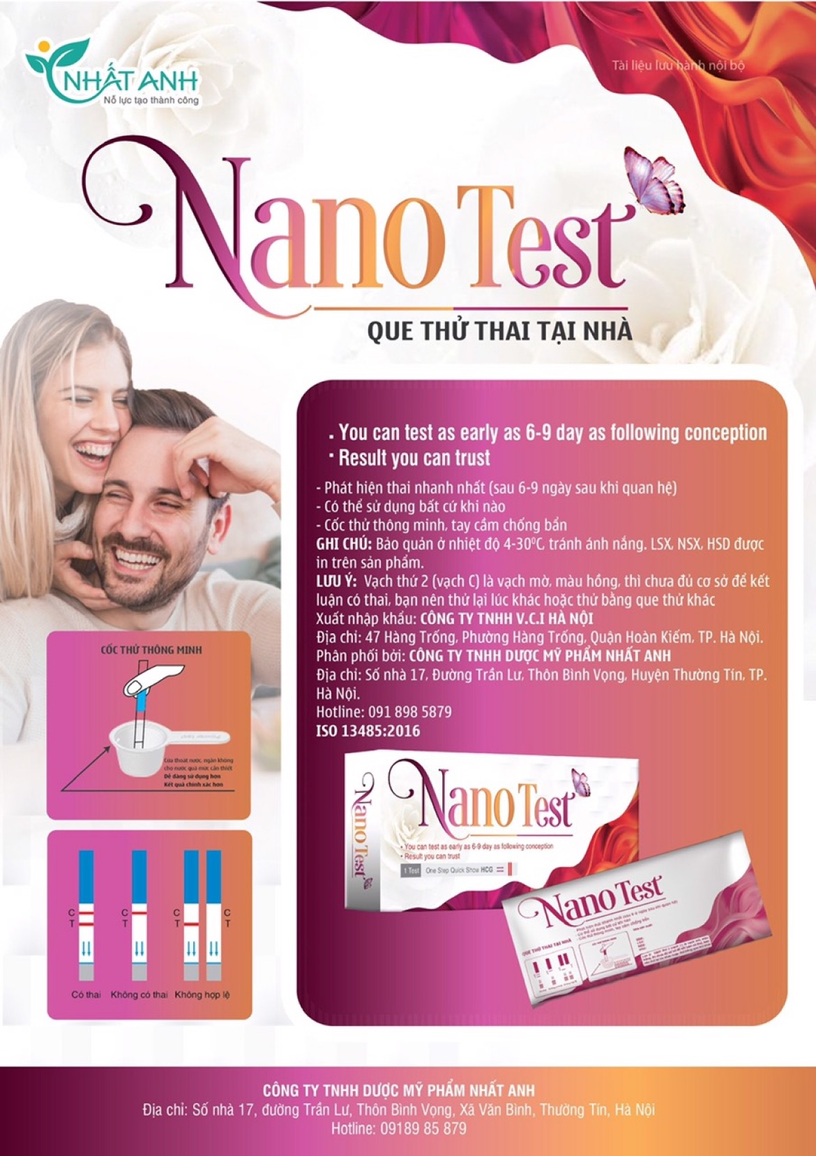 Que thử thai Nano Test