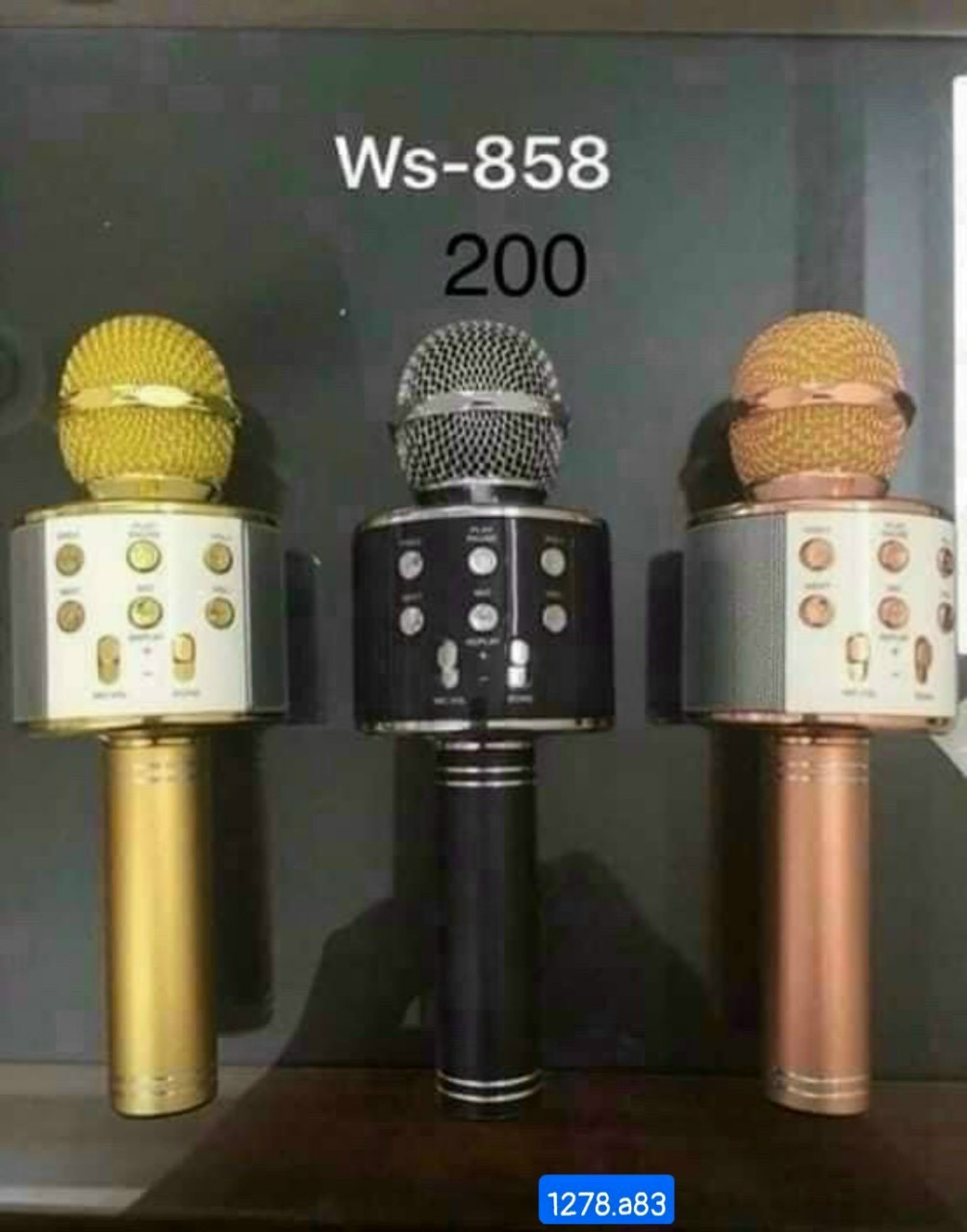 Mic hat karaoke bluetooth WS 858