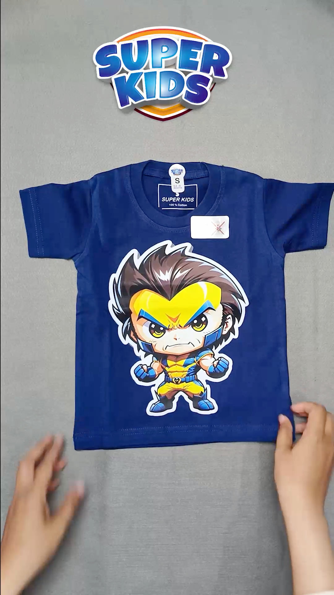 Kaos Anak Laki Laki Karakter Wolverine Usia 1-5 Tahun