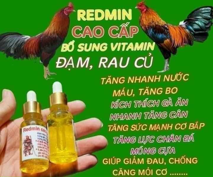 Redmin_ Thuốc nuôi gà đá mau lên cân,sung hừng gà