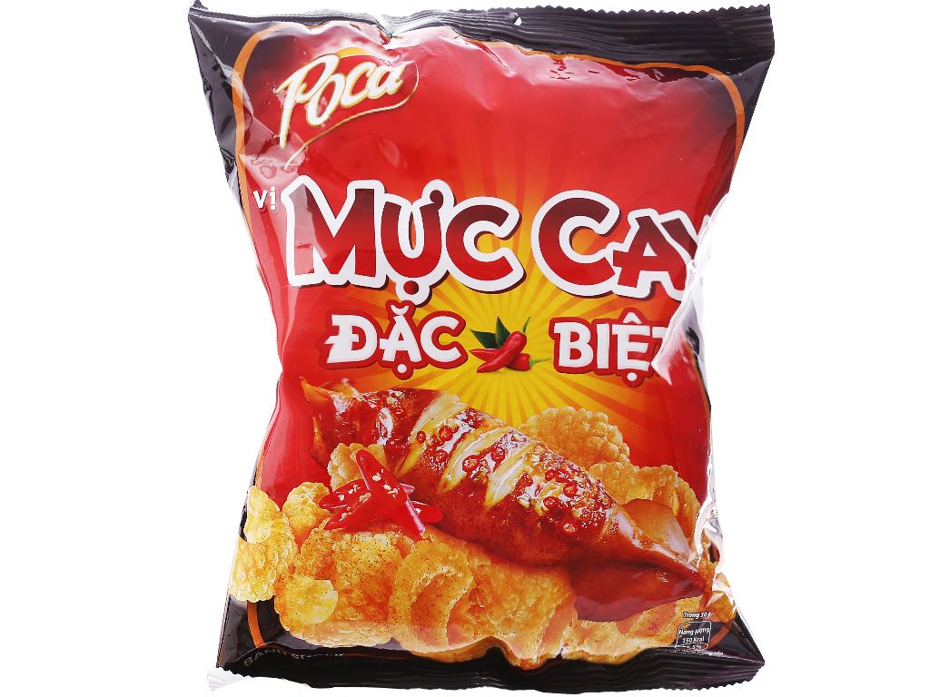 Snack vị mực cay đặc biệt Poca gói 35g