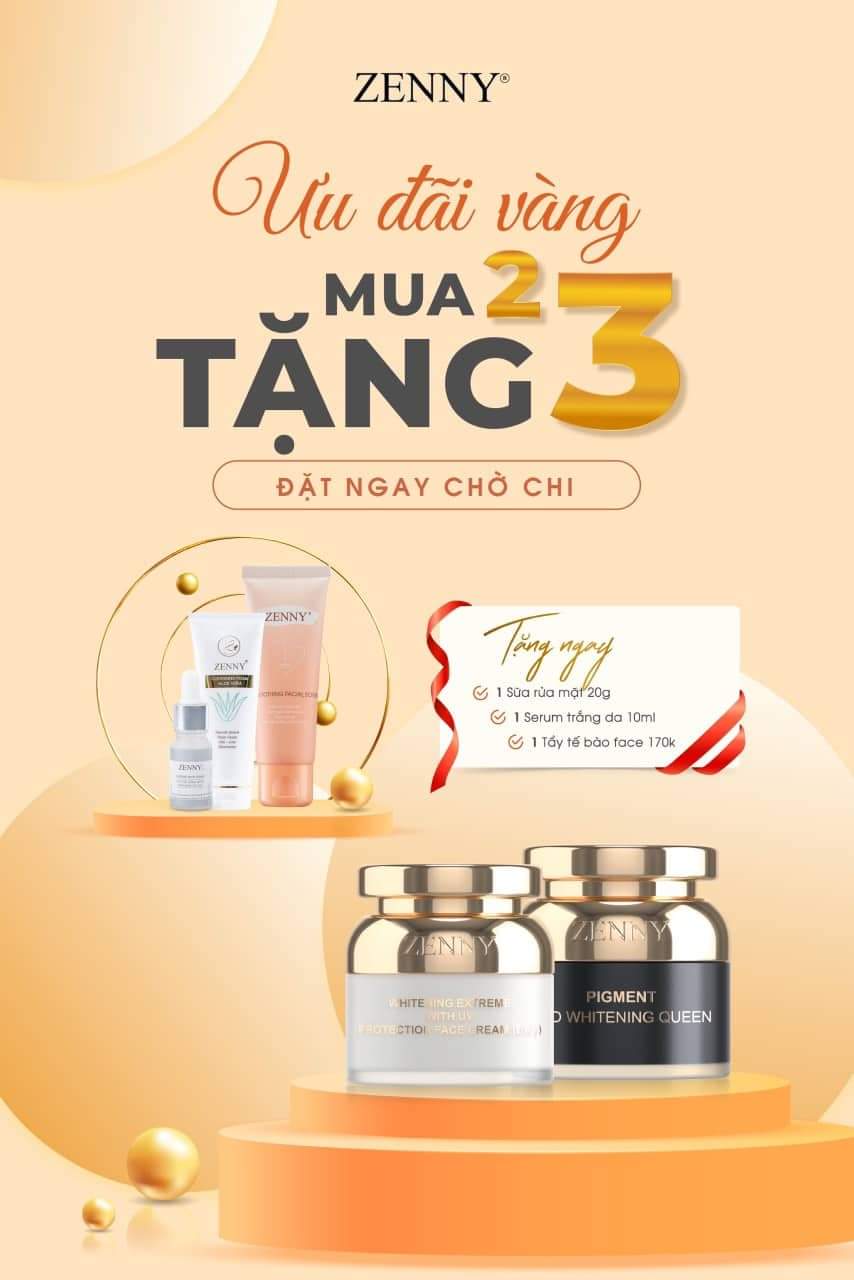 Combo zenny platinum Kem ngày + kem đêm . #Tặng serum + sữa rửa mặt + tẩy tế bào chết.
Giá khuyến mãi 920k giảm còn 750k