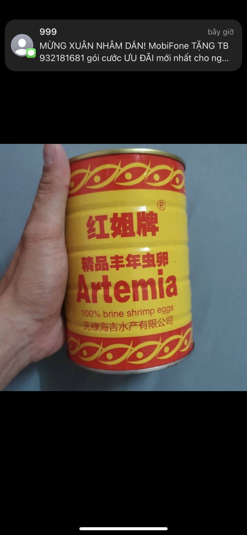 Thức ăn cho cá Atermia lon vàng 425g