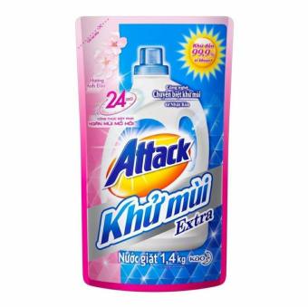 Nước giặt Attack hương hoa anh đào 1.4kg-2.4kg