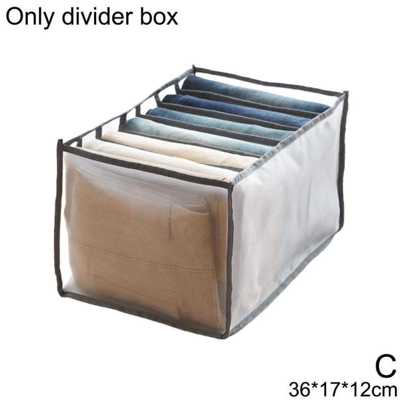 Clothing divider storage box