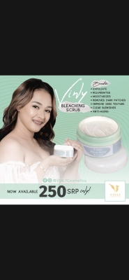 VINLY BLEACHING SCRUB w/ BUGOK sticker & freebies