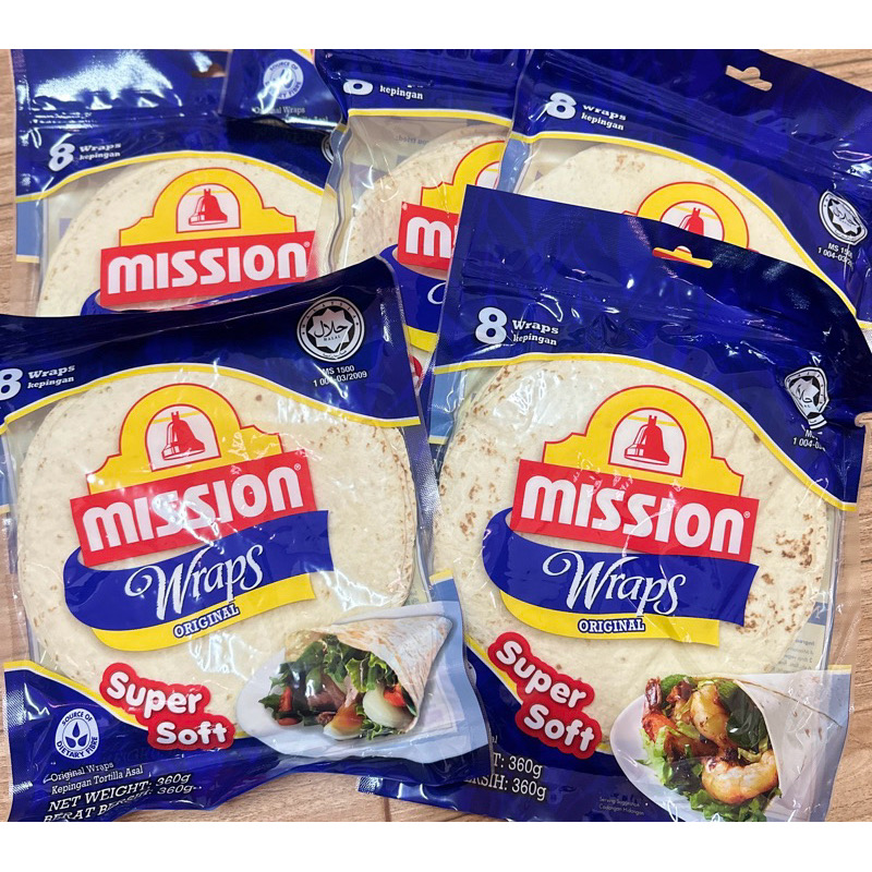￼Mission Wrap Original ยกลัง 10 แพ็ค/ 80 ชิ้น ราคา 900 บาท*ส่งฟรี