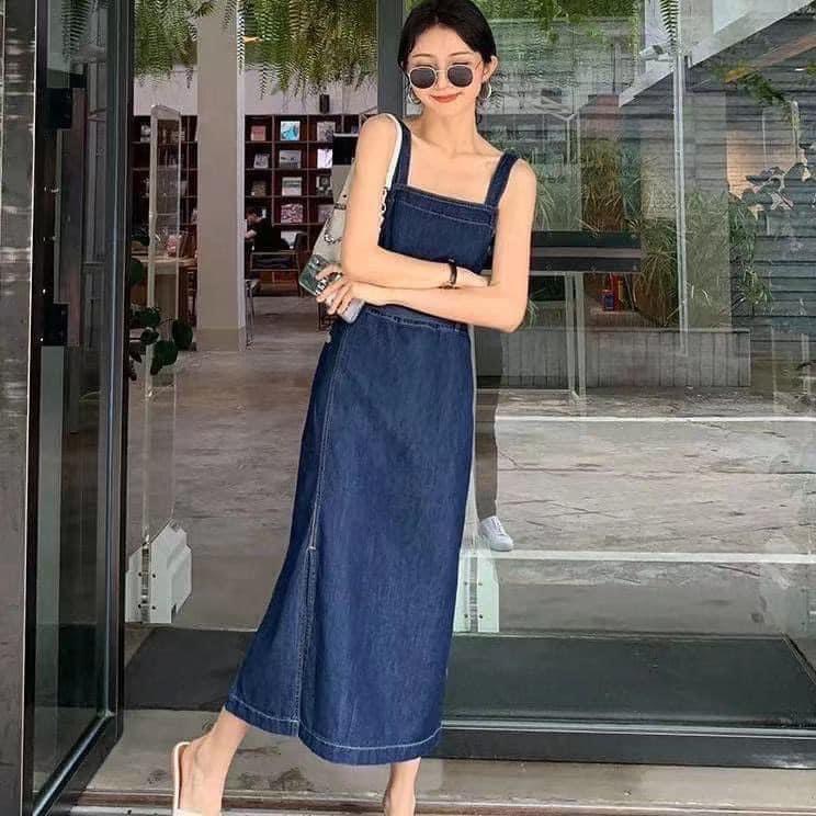 Set bò mặc đi đám cưới set bò yếm váy bò kèm áo trắng tiểu thư bộ váy bò kèm áo bộ yếm bò áo trắng set váy bò xanh áo trắng bo chun tay áo set yếm bò màu xanh áo trắng kiểu cọc tay set váy bò xanh áo trắng tiểu thư bộ chun tay áo