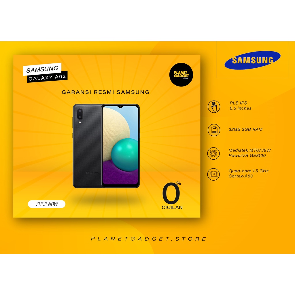 Samsung A02 Harga  1,200,000 Ringgit*Penghantaran Percuma
