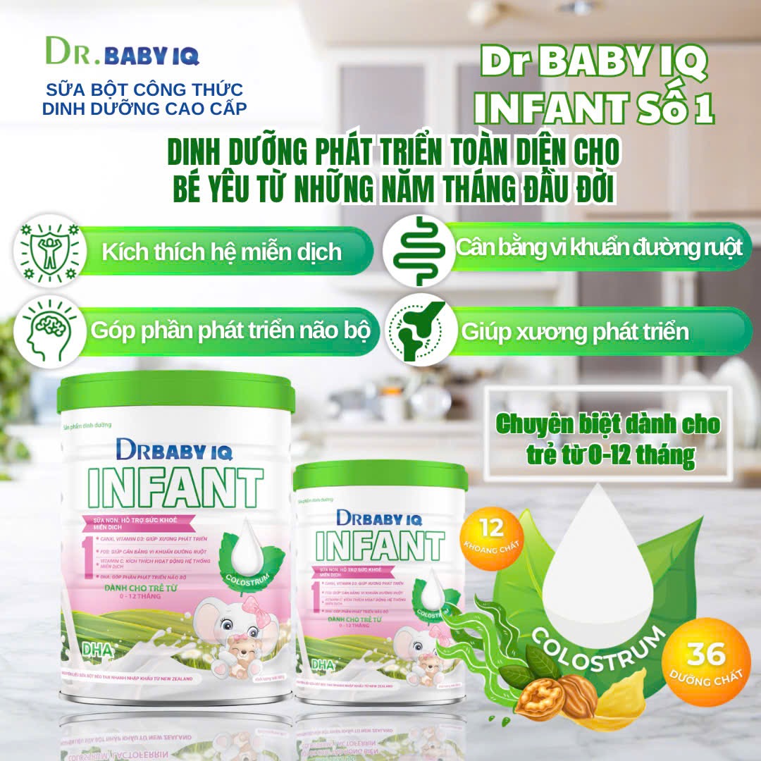 SỮA DR BABY IQ infant dành cho trẻ 0-12 tháng tuổi