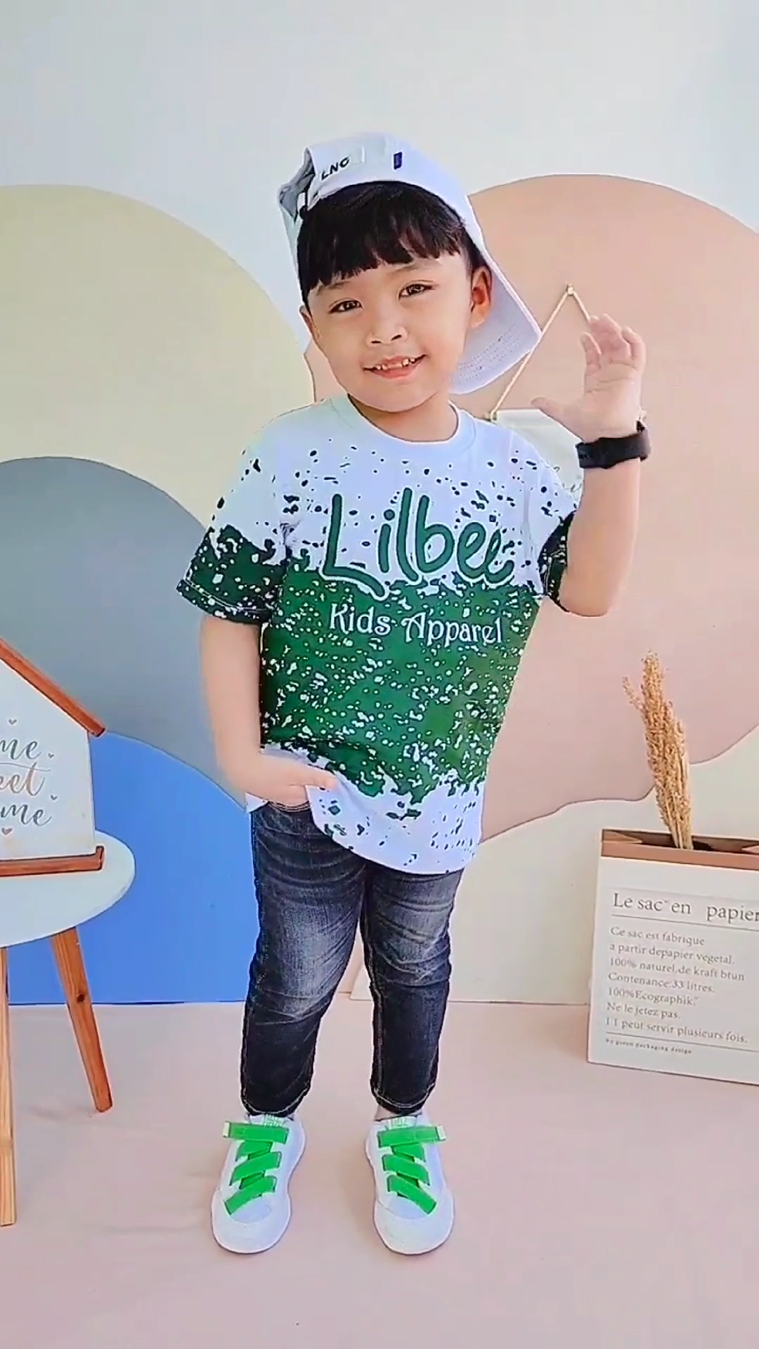 Kaos Anak Laki Laki Putih Army Full Print Motif Unik Keren Lilbee KL 004