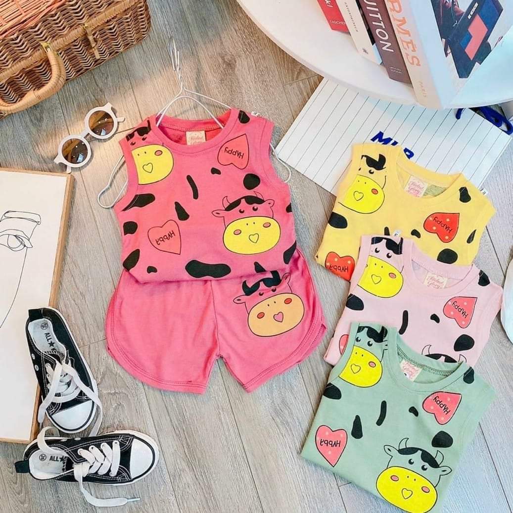 Combo 3 bộ đồ mùa hè bé gái