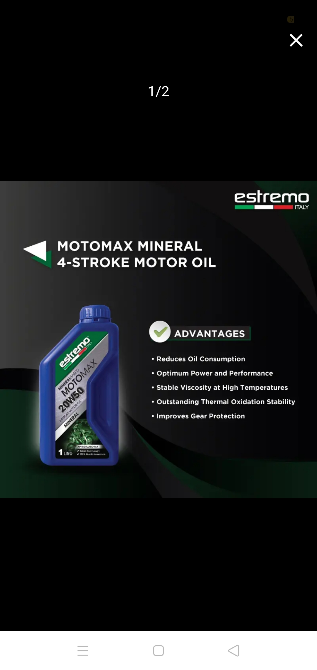 Estremo 4T Motor Oil 20W50 (Ready Stok)
