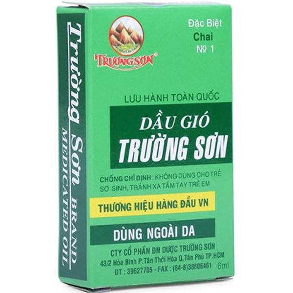 Dầu gió xanh Trường Sơn 6ml