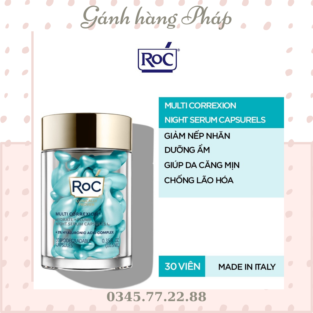 Viên nan huyết thanh chống lão hoá ROC set 50 viên