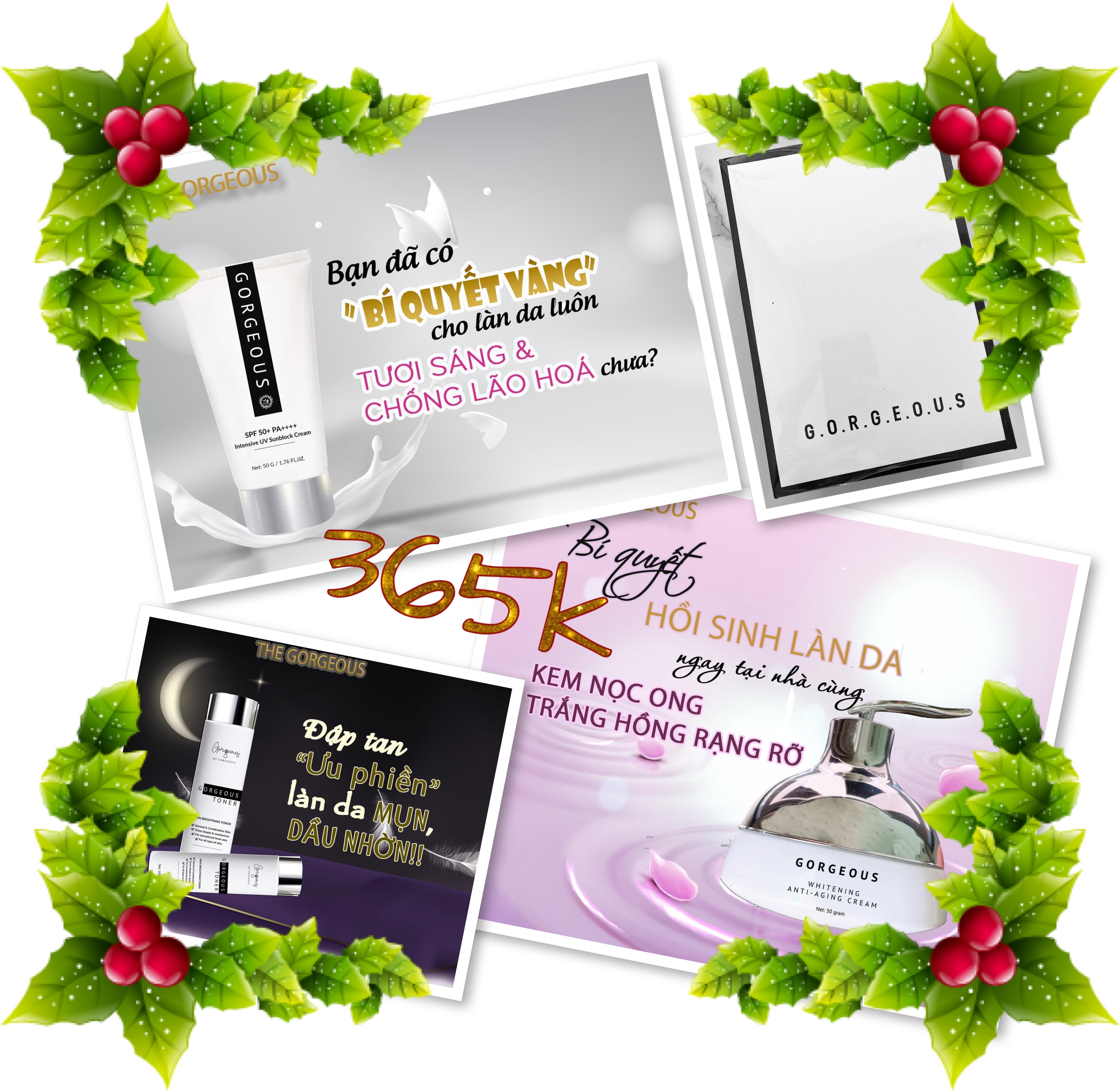 Bộ ba thần thánh tặng set serum cao cấp