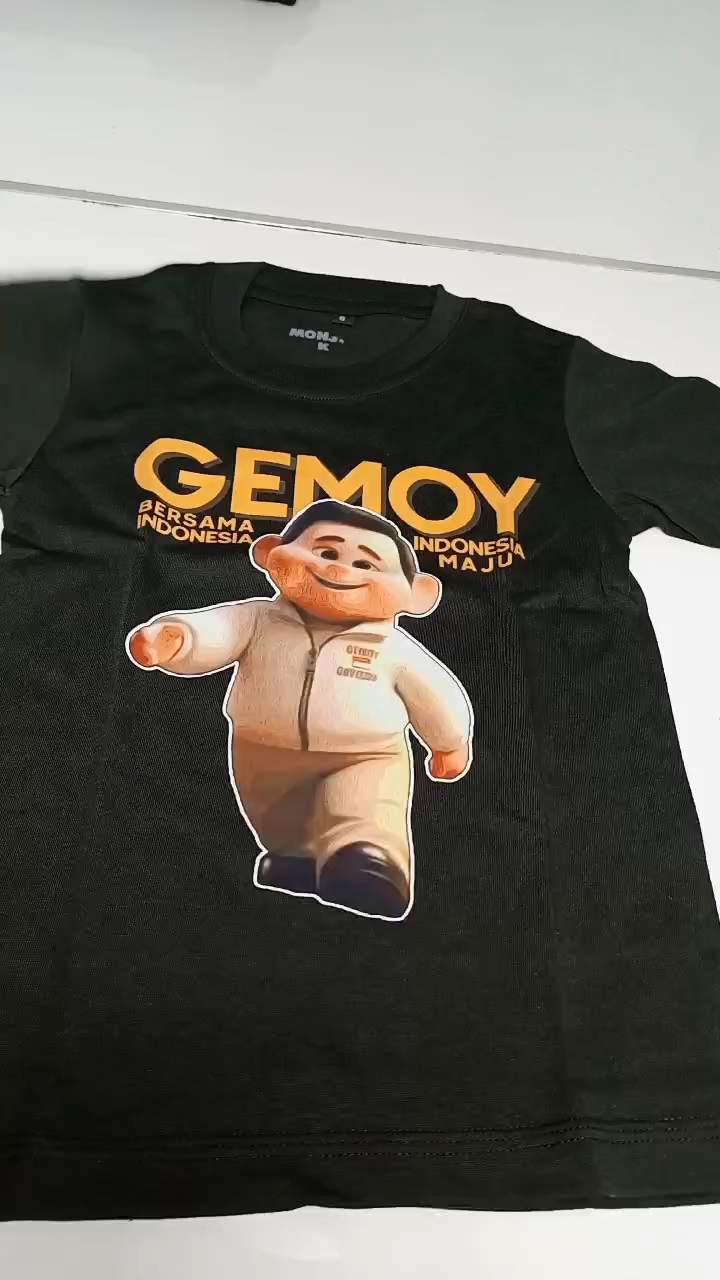 Monstahopkids Kaos Anak Laki-Laki Perempuan Motif GEMOY Bahan 24s